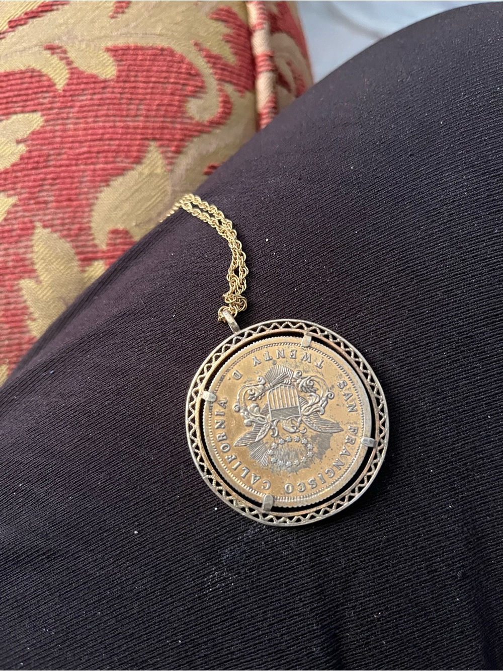Gold-Tone Coin Pendant Necklace - Classic Home Accents